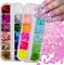 24 Colors Star Chunky Glitter Flakes Holographic Mylar Stars Shapes Glitters Confetti Nail Sequins for Acrylic Nails Crafts Resin Makeup